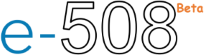 e-508 beta logo
