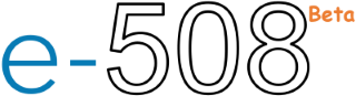e-508 beta logo